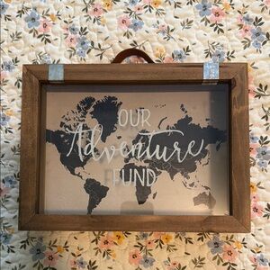 Adventure Fund Shadow Box with World Map